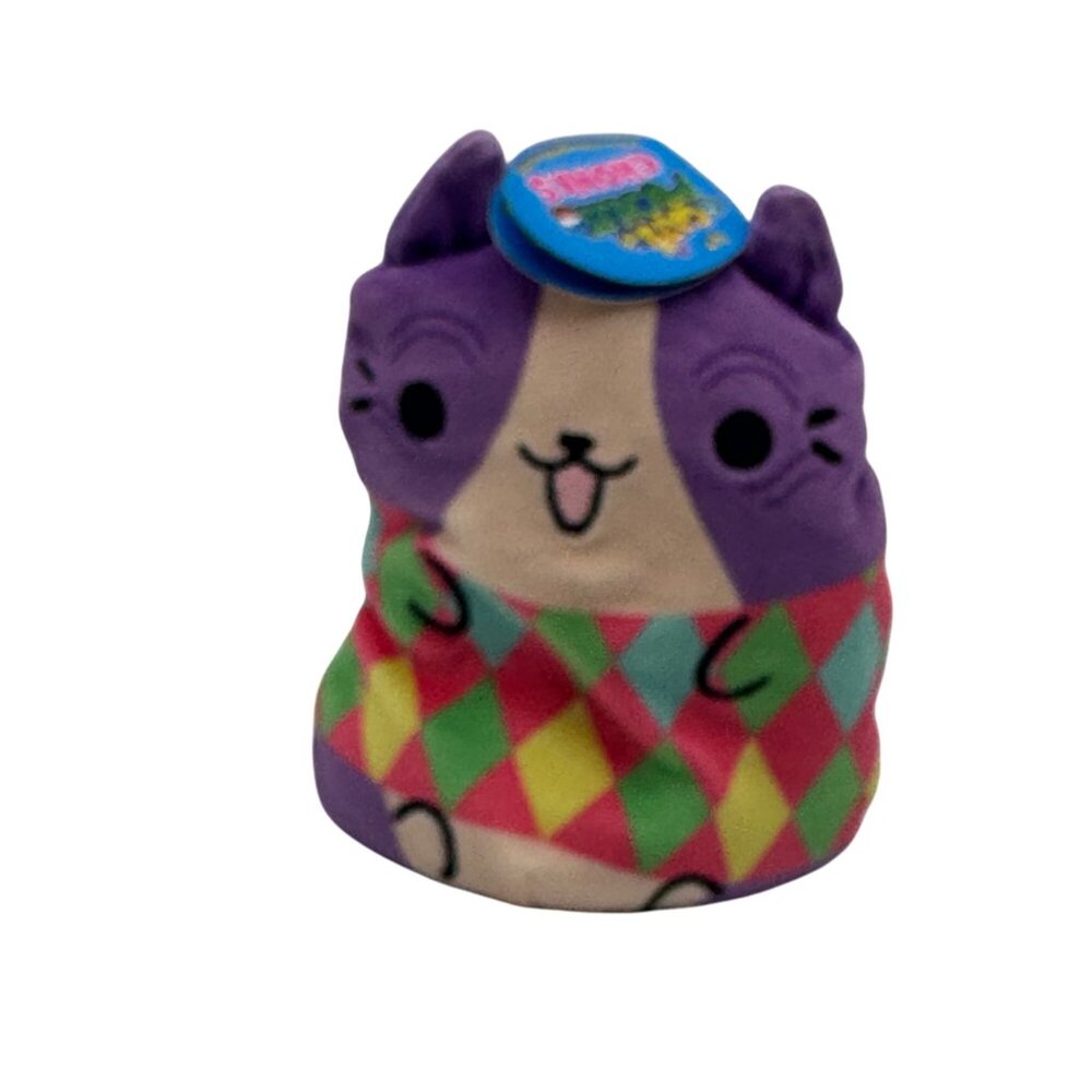Cats Vs Pickles Chonks Argyle Plush 4+ Polyester Multicolor Soft Toy Collectible
